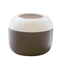 Vase biColoure gris en céramique
